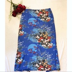 Oriental Inspired Printed Skirt- Size 8